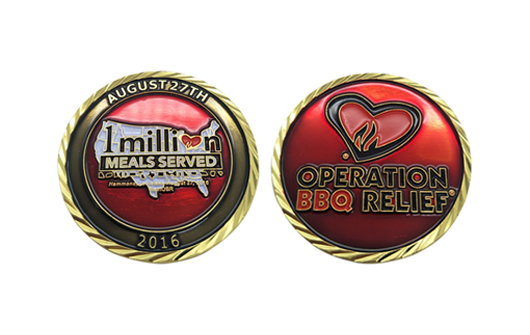 Custom Diamond Cut Edge Challenge Coins