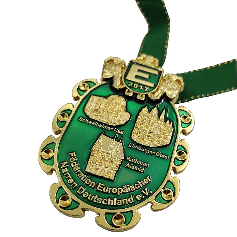 Medal emaliowany (wydruki + brokat) (26)