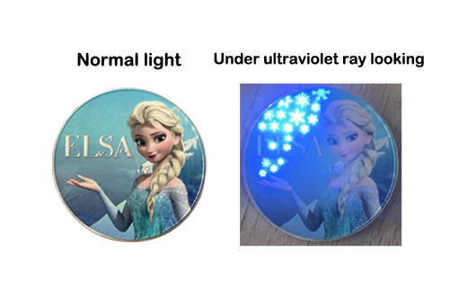 Custom Hidden UV Prints Lapel Pins