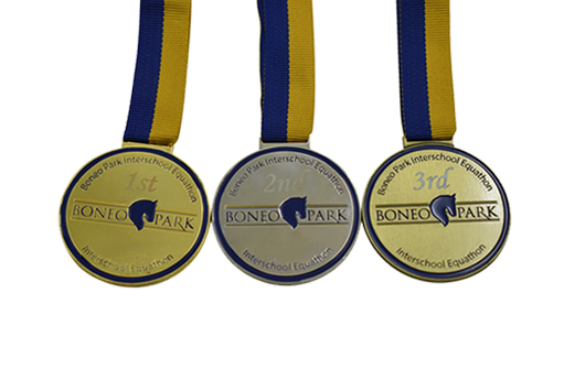 Custom School Gold Silver Bronze Awards Medal